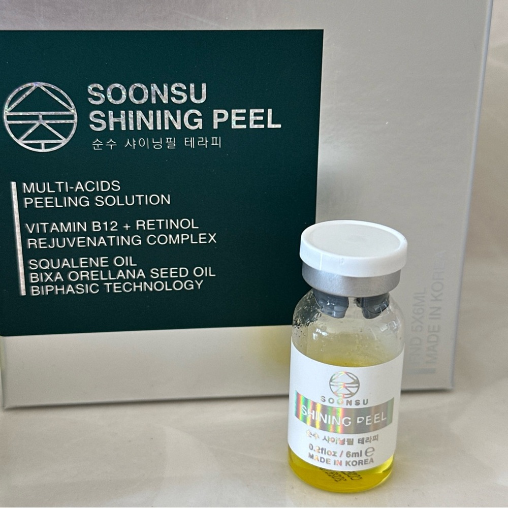 Korean Soonsu Shining Peel B12 + Retinol + Multi Acids Single Vial .2fl Oz/6 Ml.
